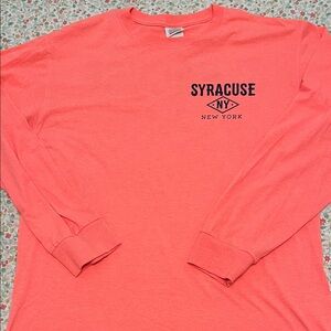 Syracuse NY Logo Long Sleeve Graphic Tee Sz M